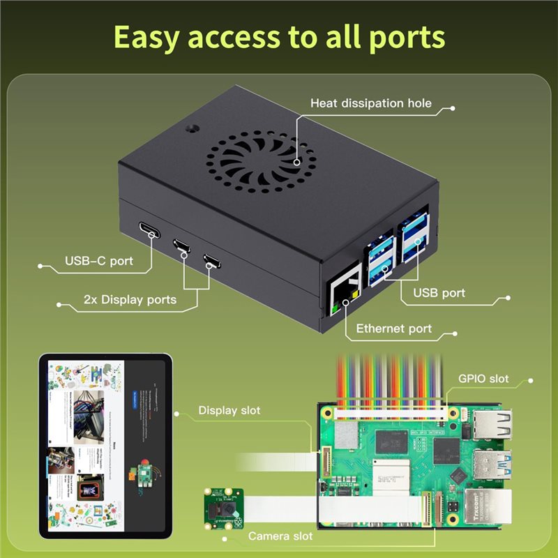 T23C For Irasptek Starter Kit  - đánh giá và giá Raspberry Pi 5 8Gb Kit